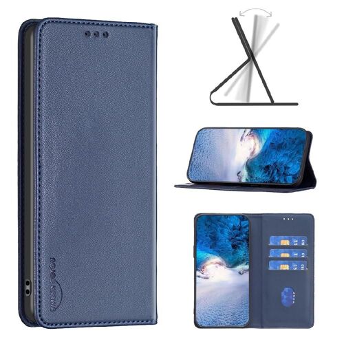 Flip Étui Pour Samsung Galaxy S24 Plus 5g Portefeuille Magnétique Affaires Cuir Pu Fente Multi-Carte Multi-Couleur - Bleu