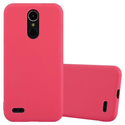 Cadorabo Housse compatible avec LG K10 2017 en CANDY ROUGE - Étui de protection en silicone TPU flexible
