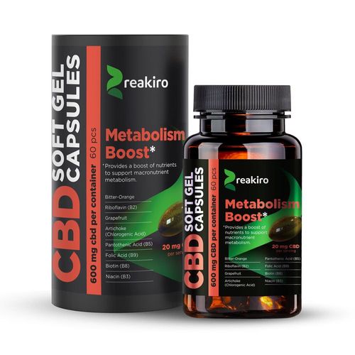 60 Gélules Cbd Full Spectrum 600mg, Metabolism Boost 1 Boîte 