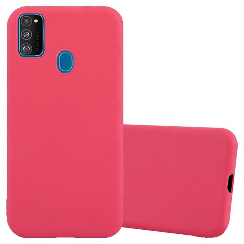 Cadorabo Housse compatible avec Samsung Galaxy M21 / M30s en CANDY ROUGE - Étui de protection en silicone TPU flexible