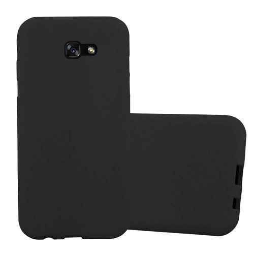 Coque Pour Samsung Galaxy A7 2017 En Frost Noir Housse De Protection Étui En Silicone Tpu Flexible