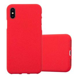 Cadorabo Housse Compatible Avec Apple Iphone X / Xs En Frost Rouge - Étui De Protection En Silicone Tpu Flexible
