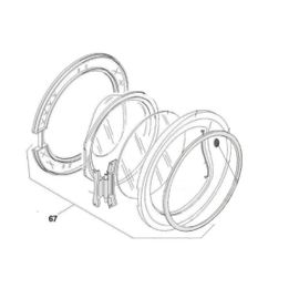 Porte complète - Lave-linge (43012324 CANDY)