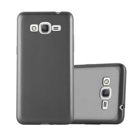 Cadorabo Housse compatible avec Samsung Galaxy GRAND PRIME en METALLIC GRIS - Étui de protection en silicone TPU flexible