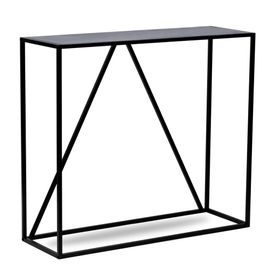 Nordlys - Table Console Design Industriel Moderne Metal Noir