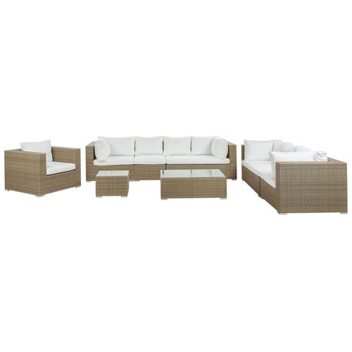 Set De Jardin Polyrotin Marron Clair Maestro