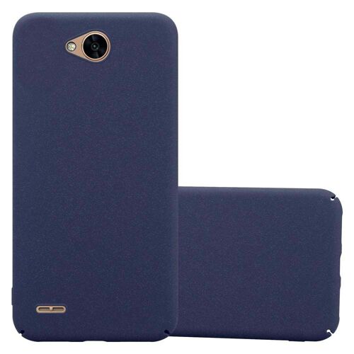 Coque pour LG X POWER 2 en FROSTY BLEU Hard Case Housse de protection Étui à l'aspect givré contre les rayures et les chocs