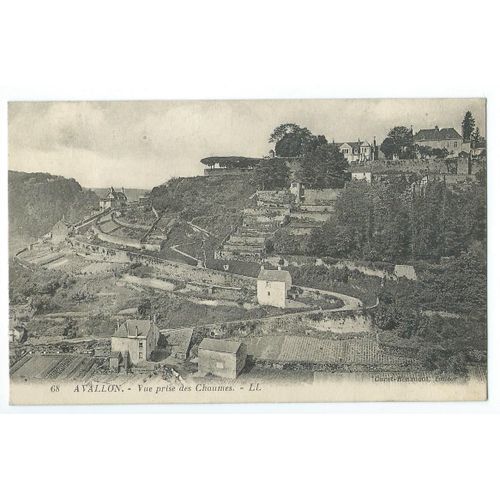 Carte Postale Avallon (Yonne 89200) Vue Prise Des Chaumes Avec 1 Timbre Semeuse Au Verso Oblitéré 26/09/1924