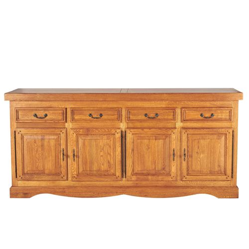 Buffet 4 Portes Et 4 Tiroirs En Chêne Moyen - Helene