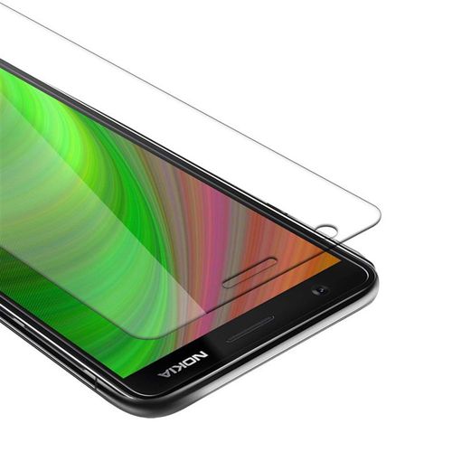 Cadorabo Film De Protection Compatible Avec Nokia 3.1 En Haute Transparent - Verre De Protection D'écran Trempé D'une Dureté De 9h Avec 3d Touch (Retail Packaging)