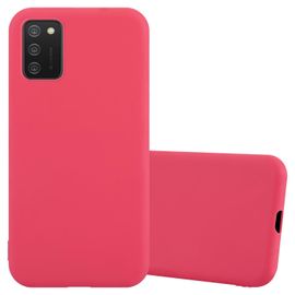 Cadorabo Housse Compatible Avec Samsung Galaxy A02s En Candy Rouge - Étui De Protection En Silicone Tpu Flexible