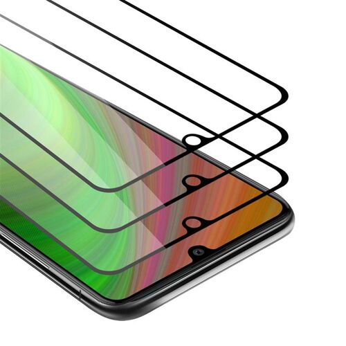 3x Verre Trempé Pour Samsung Galaxy A41 En Transparent Avec Noir 3x Film De Protection D'écran Durci Tempered Glass Plein Écran D'une Dureté De 9h Avec 3d Touch