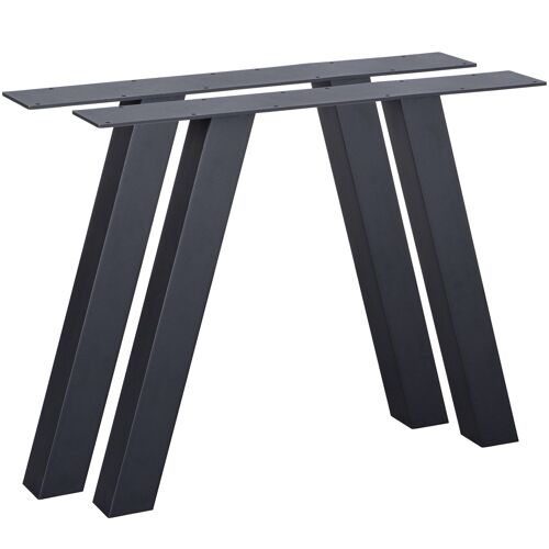 Made By Woood - Pieds De Table D'éxterieur En Métal Noir Tablo - Noir