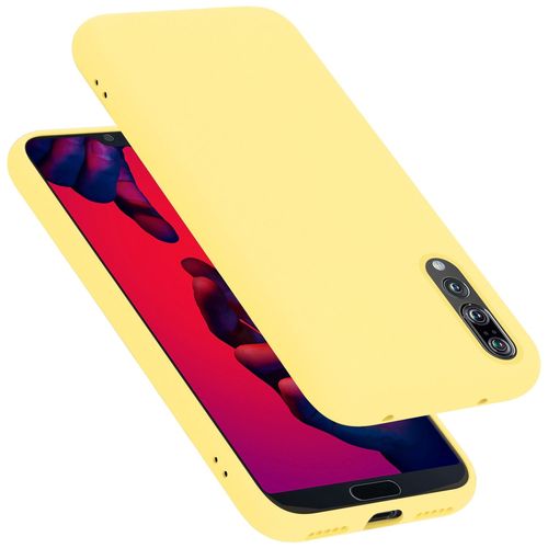 Cadorabo Housse Compatible Avec Huawei P20 Pro / P20 Plus En Liquid Yellow - Étui De Protection En Silicone Tpu Flexible