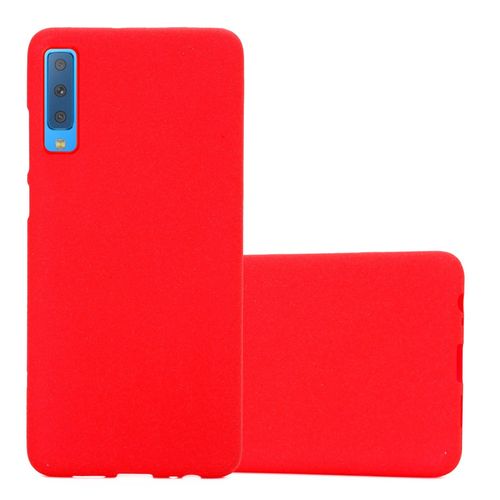 Cadorabo Housse Compatible Avec Samsung Galaxy A9 2018 En Frost Rouge - Étui De Protection En Silicone Tpu Flexible