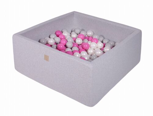 Gris Clair Piscine À Balles: Gris/Blanc Perle/Rose Foncé H40