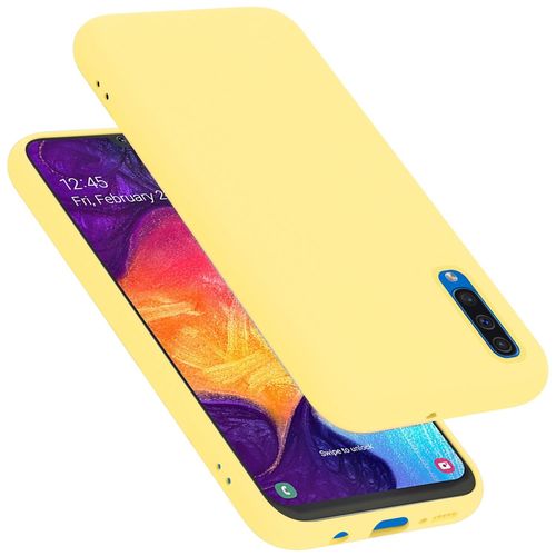 Cadorabo Housse Compatible Avec Samsung Galaxy A50 4g / A50s / A30s En Liquid Yellow - Étui De Protection En Silicone Tpu Flexible