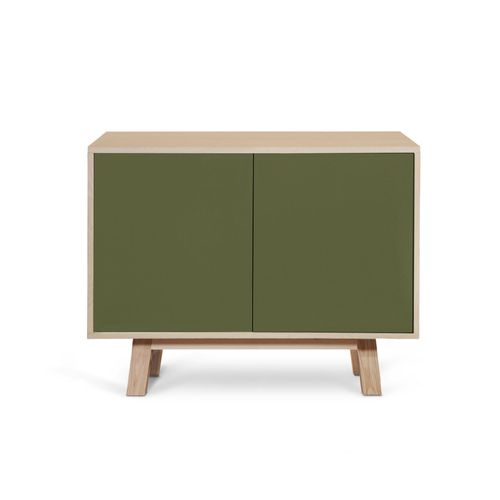 Buffet Bas 2 Portes 100 Cm, En Frêne