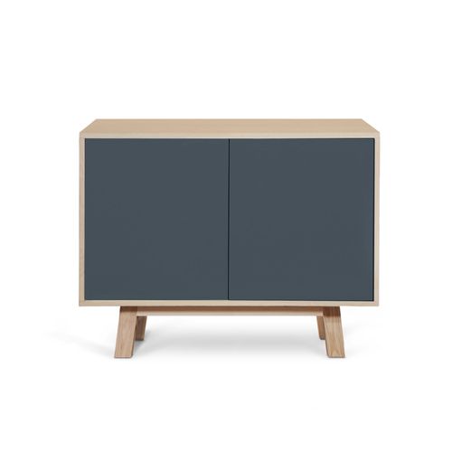 Buffet Bas 2 Portes 100 Cm, En Frêne