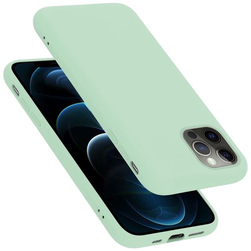 Cadorabo Housse Compatible Avec Apple Iphone 12 / 12 Pro En Liquid Light Green - Étui De Protection En Silicone Tpu Flexible