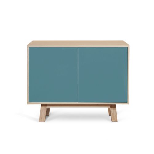 Buffet Bas 2 Portes 100 Cm, En Frêne