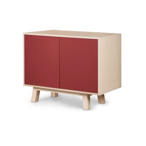 Buffet bas 2 portes 100 cm, en frêne