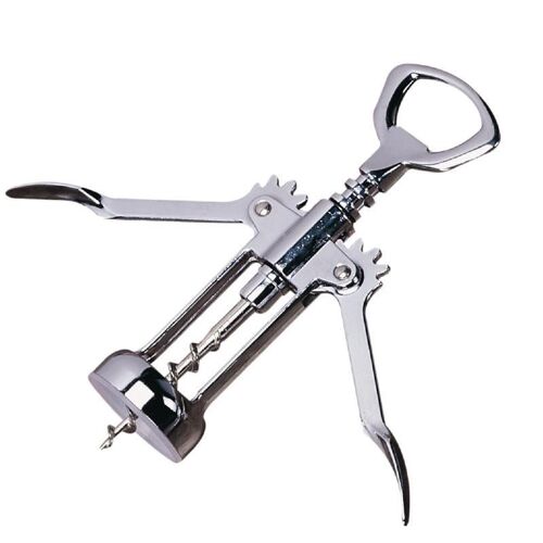 Tire-Bouchon À Levier Professionnel En Inox Gris H 17 Cm