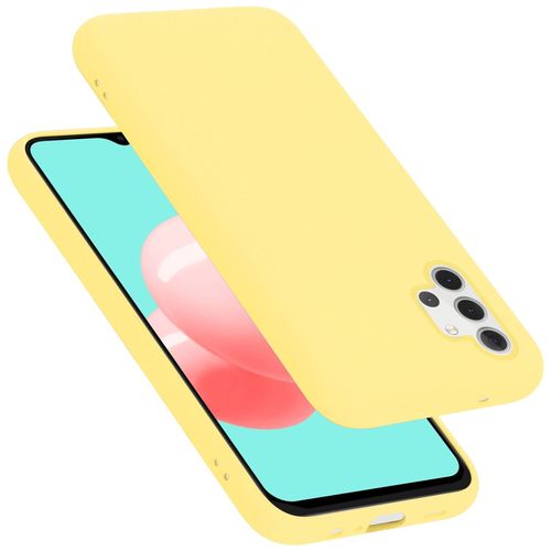 Cadorabo Housse Compatible Avec Samsung Galaxy A32 5g En Liquid Yellow - Étui De Protection En Silicone Tpu Flexible