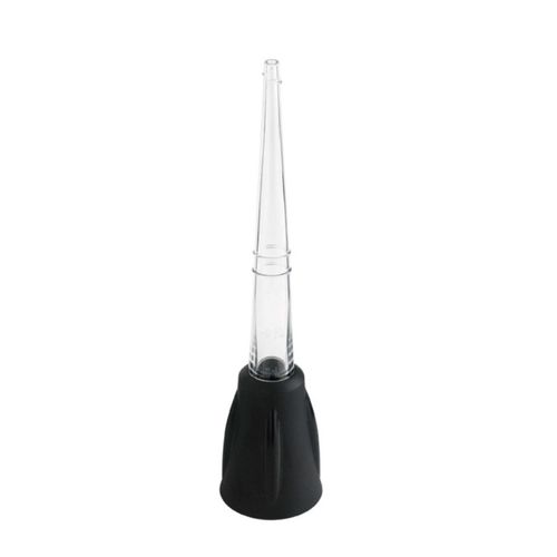 Poire À Sauce En Verre Et En Silicone Noir