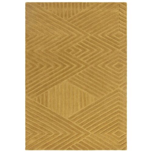 Tapis De Salon En Laine Jaune 120x170 Cm