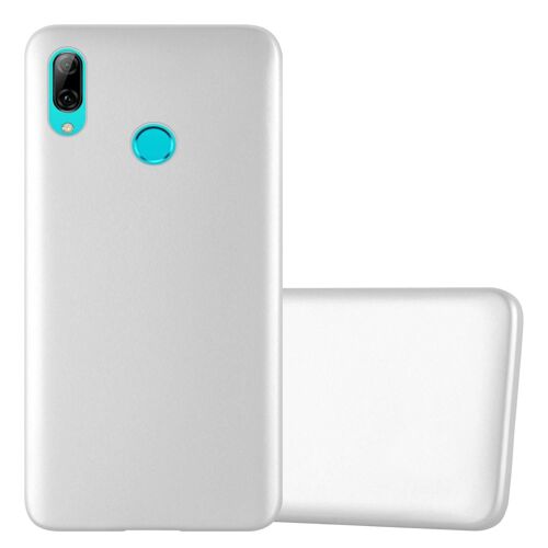 Coque pour Honor 10 LITE / Huawei P SMART 2019 en METALLIC ARGENT Housse de protection Étui en silicone TPU flexible