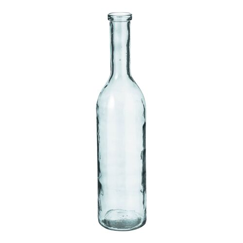 Vase bouteille en verre recyclé H75