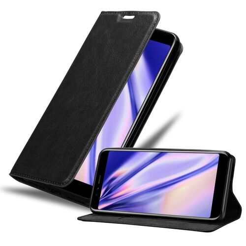 Cadorabo Housse compatible avec Lenovo S5 en NOIR NUIT - Étui de protection avec fermeture magnétique, fonction de support et compartiment pour carte