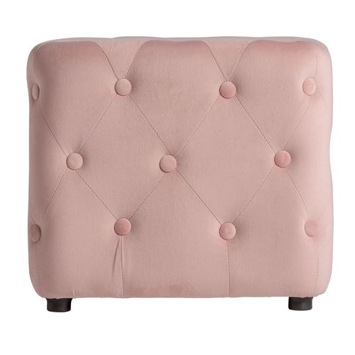 Repose- Pied En Polyester Rose Pâle 45x44x39 Cm