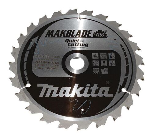Lame de scie MAKBLADE PLUS (B-32437) pour une coupe rapide dans le bois (Fast Cut) - Makita B-32437