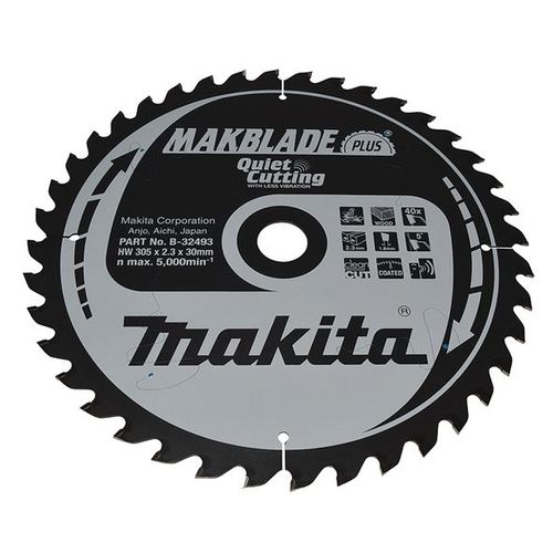 Lame de scie MAKBLADE PLUS (B-32493) pour une coupe nette dans le bois (Medium Cut) - Makita B-32493
