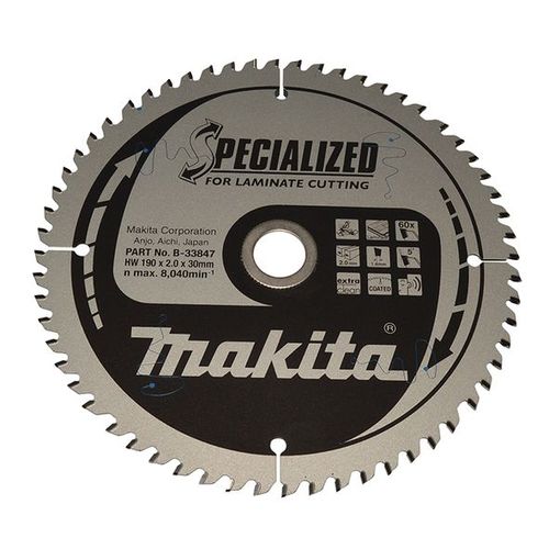 Lame de scie SPECIALIZED (B-33847) pour une coupe extra nette dans le stratifié (Extra Fine Cut) - Makita B-33847