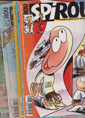 15 Revues De Spirou N° 2427 . 3177. 3185. 3188.3190.3191. 3195 .3197 . 3198 . 3204 . 3206 .3216 . 3219 . 3227. 3228