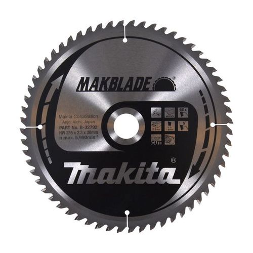 Lame de scie MAKBLADE (B-32792) pour une coupe nette dans le bois (Medium Cut) - Makita B-32792