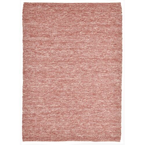 Tapis Tissé Main En Laine Vierge - Rouge 140x200 Cm
