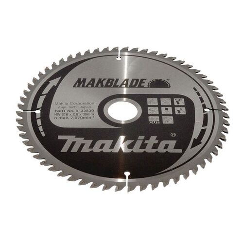 Lame de scie MAKBLADE (B-32839) pour une coupe nette dans le bois (Fine Cut) - Makita B-32839