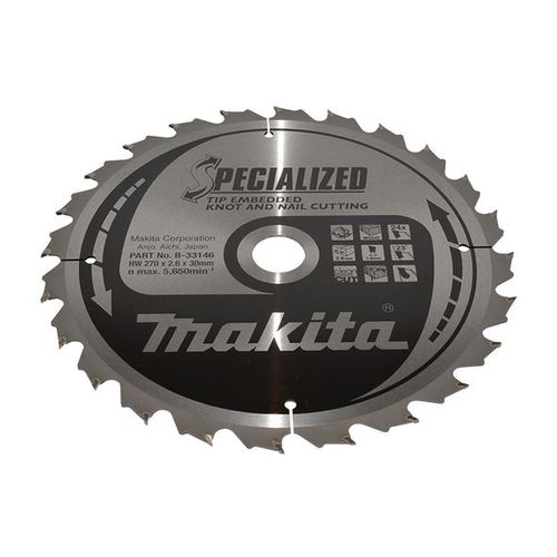 Lame de scie SPECIALIZED (B-33146) pour une coupe nette dans le bois (Medium Cut) - Makita B-33146