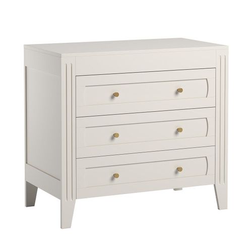 Commode 3 Tiroirs Avec Moulures L100 X H92cm