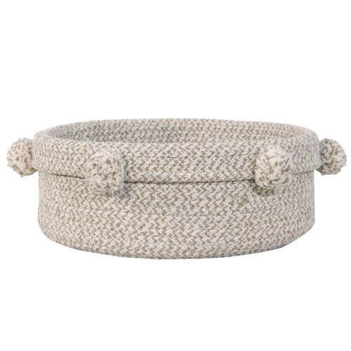 Panier en coton beige 12xØ30