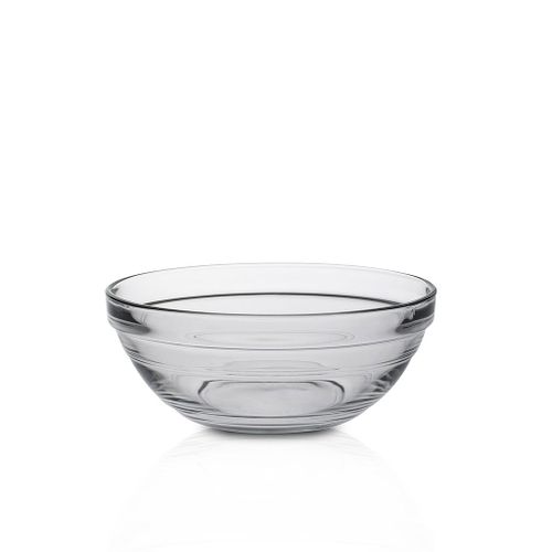 Saladier Empilable 97 Cl En Verre Trempé Résistant Transparent