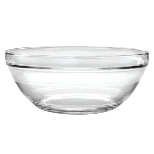 Saladier Empilable 3,45l En Verre Trempé Résistant Transparent