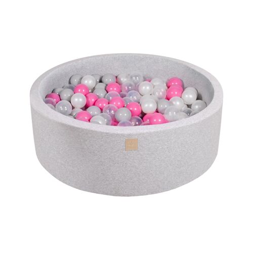 Gris Clair Piscine À Balles Transparent/Rose Clair/Perle/Gris H30