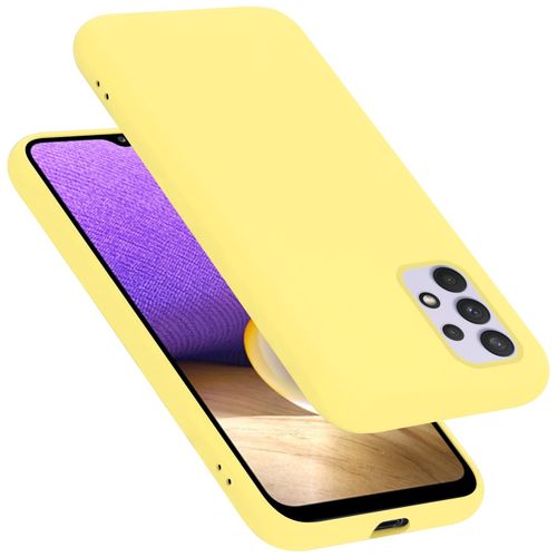 Cadorabo Housse Compatible Avec Samsung Galaxy A33 5g En Liquid Yellow - Étui De Protection En Silicone Tpu Flexible