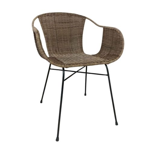 Decoclico - Set De 2 Fauteuils Intérieur Extérieur En Résine Tressée - Marron