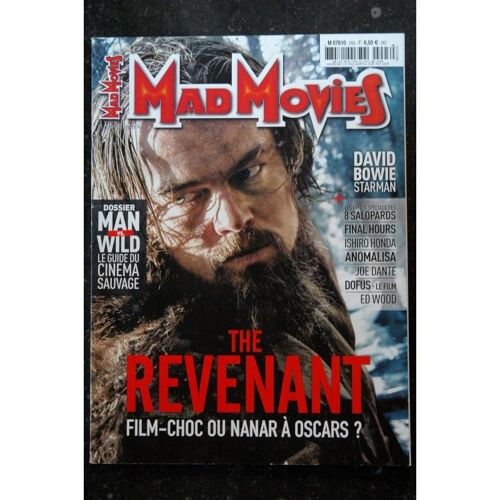 Ciné Fantastique Mad Movies N°293 - 2016 - The Revenant Man Wild David Bowie Joe Dante Dofus